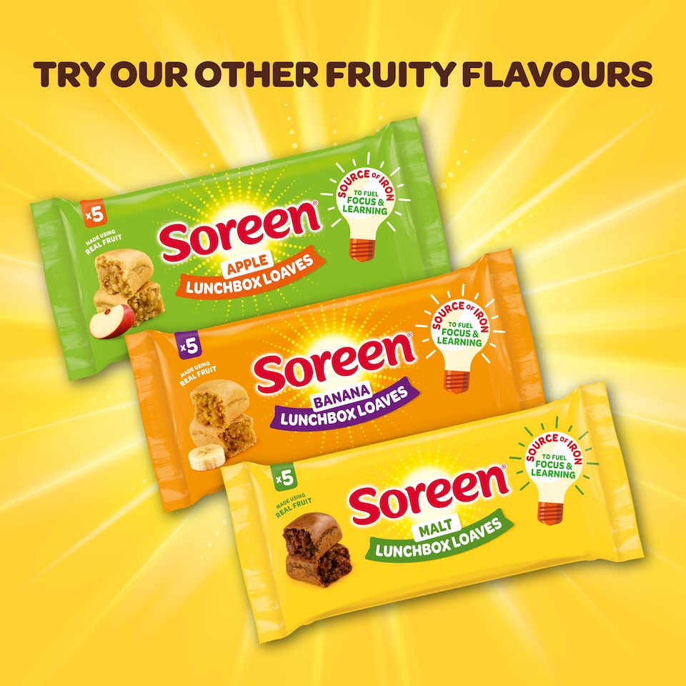 image 1 of Soreen Lunchbox Loaves - Strawberry 5 Pack