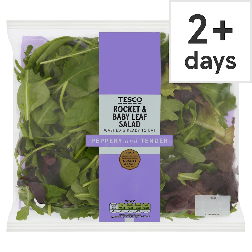 Tesco Rocket & Babyleaf Salad 90g