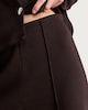 image 2 of F&F Textured Seam Detail Wide Leg Co-ord Trousers in Chocolate