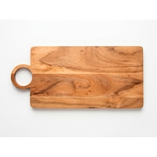 F&F Home Acacia Wood Serving Board With Handle