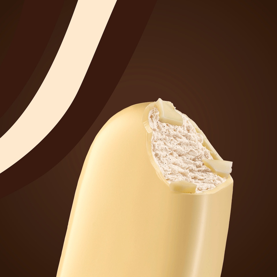image 1 of Magnum Mini White Chocolate & White Chocolate Almond Ice Cream Sticks 6x55ml