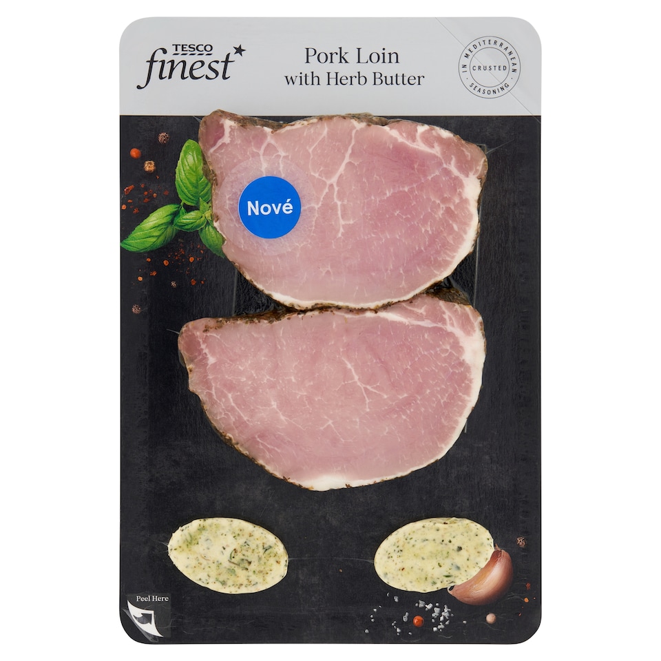 Tesco Finest Pork Loin with Herb Butter 320g