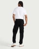 image 3 of F&F Cotton Rich Cargo Trousers in Black