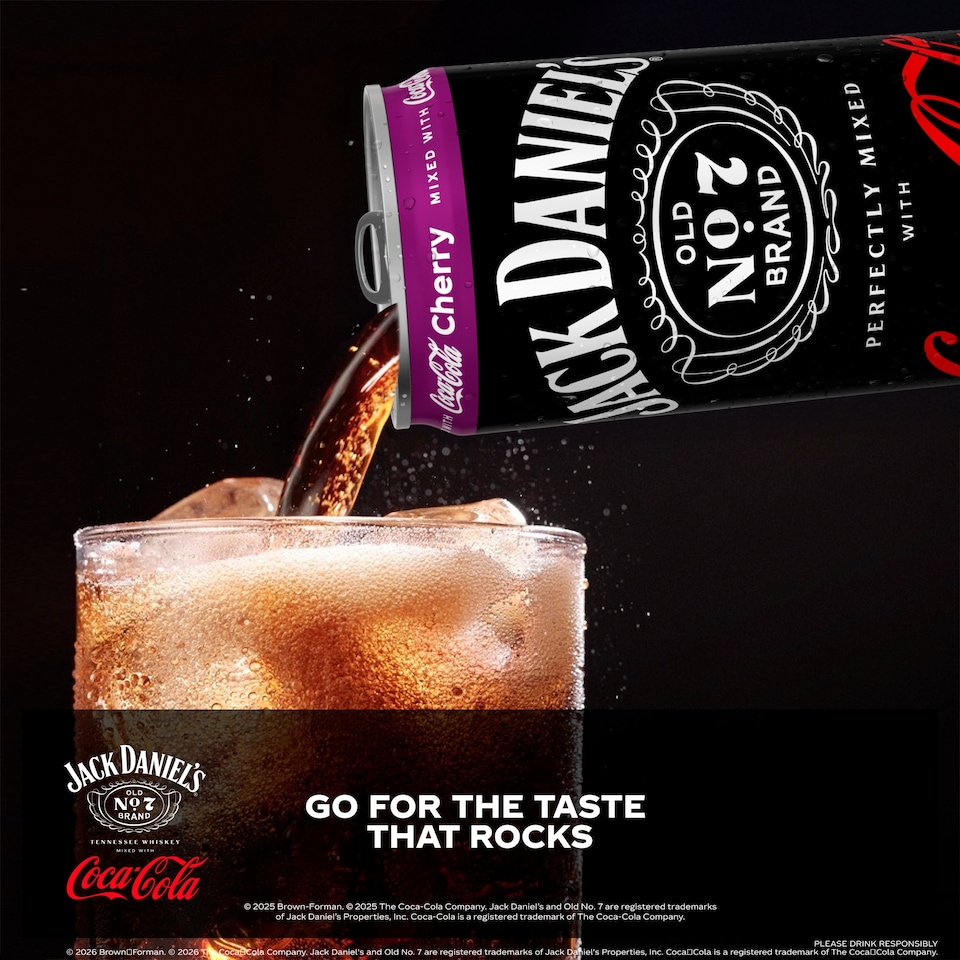 image 1 of Jack Daniels & Coca-Cola Cherry 330ml Can
