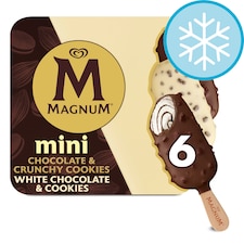 Magnum Mini Chocolate Cookie Mix Ice Cream Sticks 6x55ml
