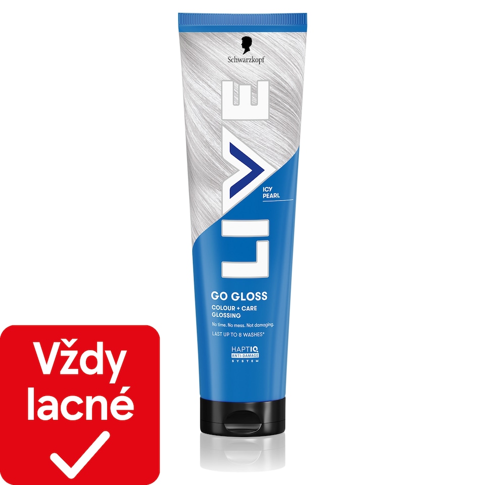 Schwarzkopf Live Go Gloss Colour+Care Glossing ľadová perleť 150 ml