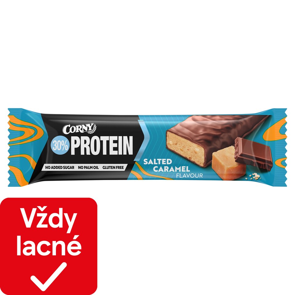 obrázok 1 z CORNY proteínová tyčinka 30% slaný karamel 50 g