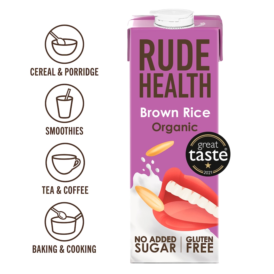 image 1 of Rude Health Organic Brown Rice Longlife Dairy Free Drink 1L