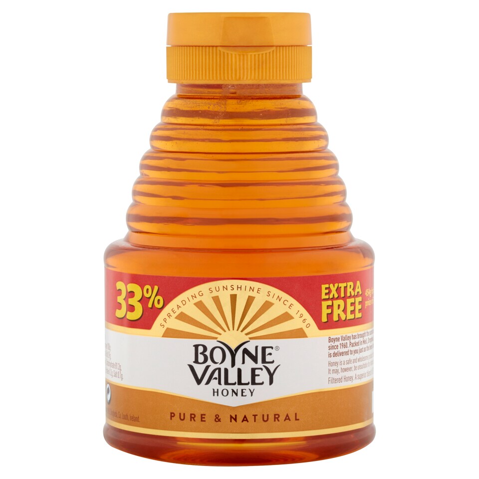 Boyne Valley Squeezy Honey  squeezy 340g