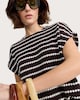 image 1 of F&F Textured Striped Short Sleeved Co-ord Top in Multi