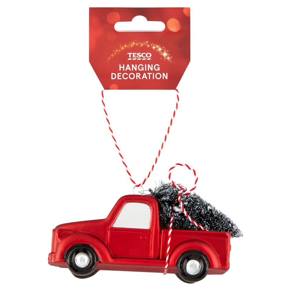 Tesco Red Truck Hanging Decoration