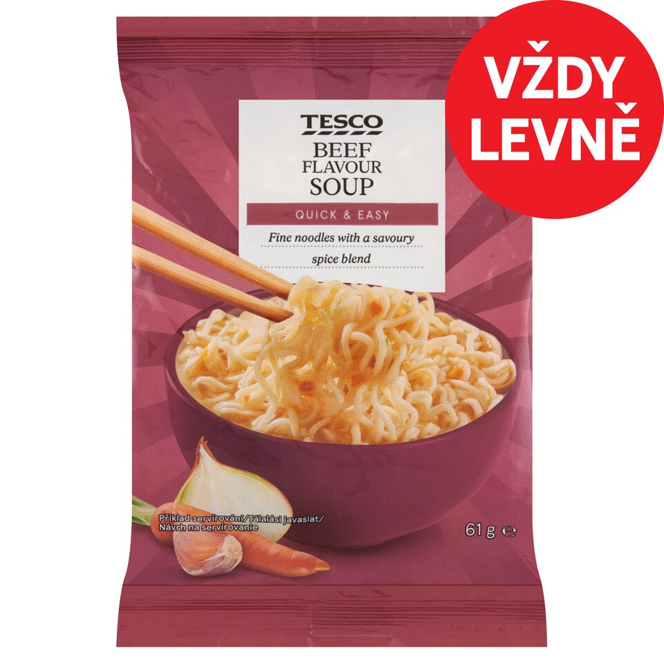 Tesco Beef Flavour Soup 61g
