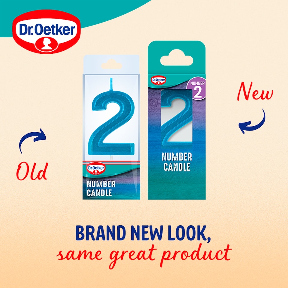 image 1 of Dr. Oetker Number 2 Candle