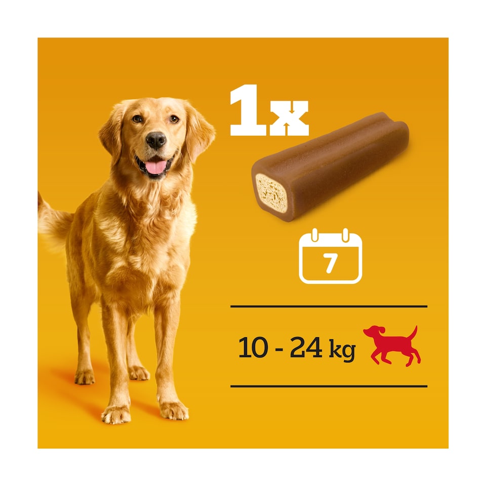image 1 of Pedigree Jumbone Medium Dog Treats Chicken & Lamb 2 Chews 180g