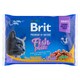 Obrázek 1 pro produkt Brit Premium by Nature Fish Plate kompletní prémiové mokré krmivo pro dospělé kočky 4 x 100g (400g)
