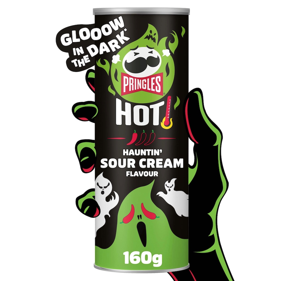 image 1 of Pringles Hot Kickin' Sour Cream Flavour Crisps 160g