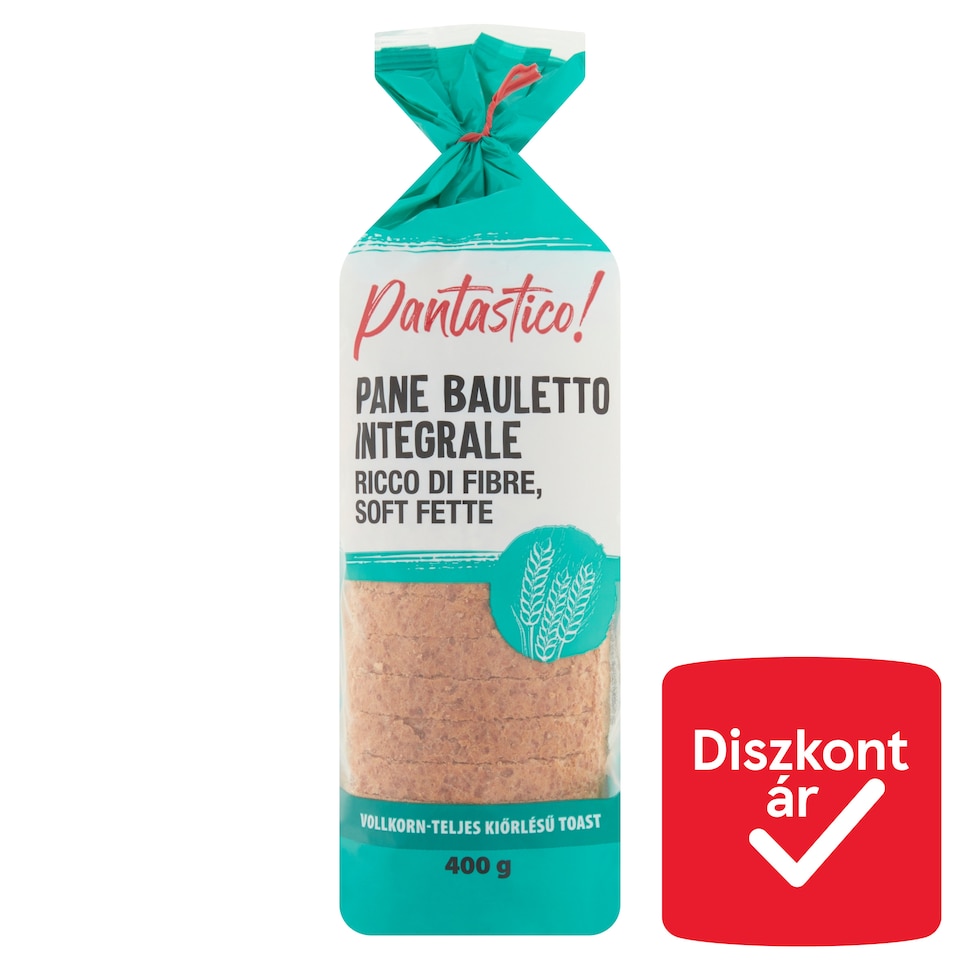 Pantastico! teljes kiőrlésű Vollkorn toast szeletek napraforgóolajjal 400 g
