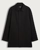 image 5 of F&F Single Breasted Shower Resistant Overcoat in Black