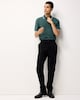 image 2 of F&F Cotton Rich Tipped Short Sleeved Polo Shirt in Green