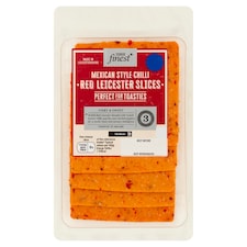 Tesco Finest Mexican Style Red Leicester Slices 150G