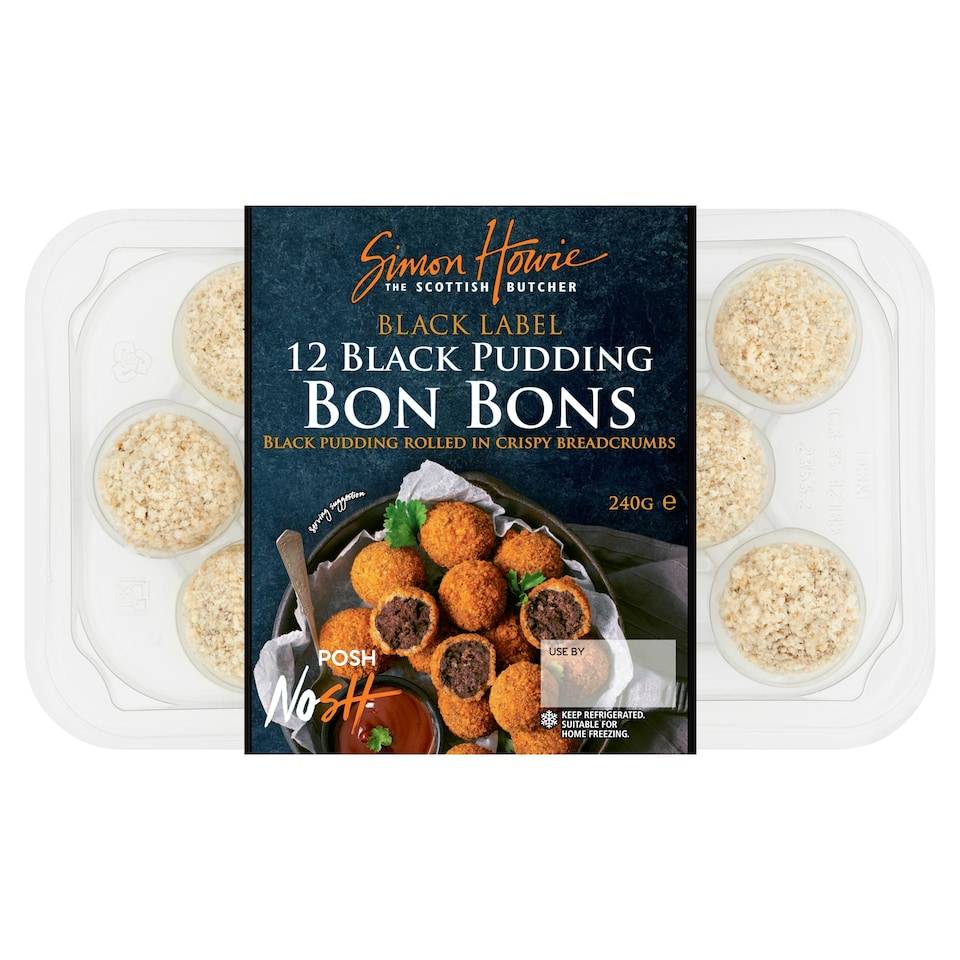 image 1 of Simon Howie 12 Black Pudding Bon Bons 240G