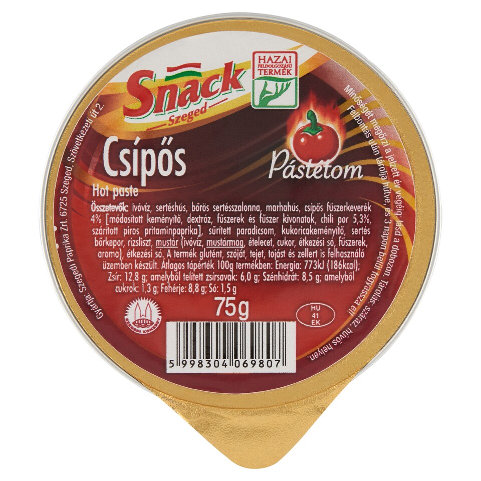 Snack Szeged Hot Paste 75 g