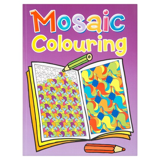 MOSAIC COLOURING COLOURING BOOK A4 - Tesco Groceries