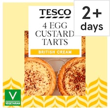 Tesco Egg Custard Tarts 4 Pack