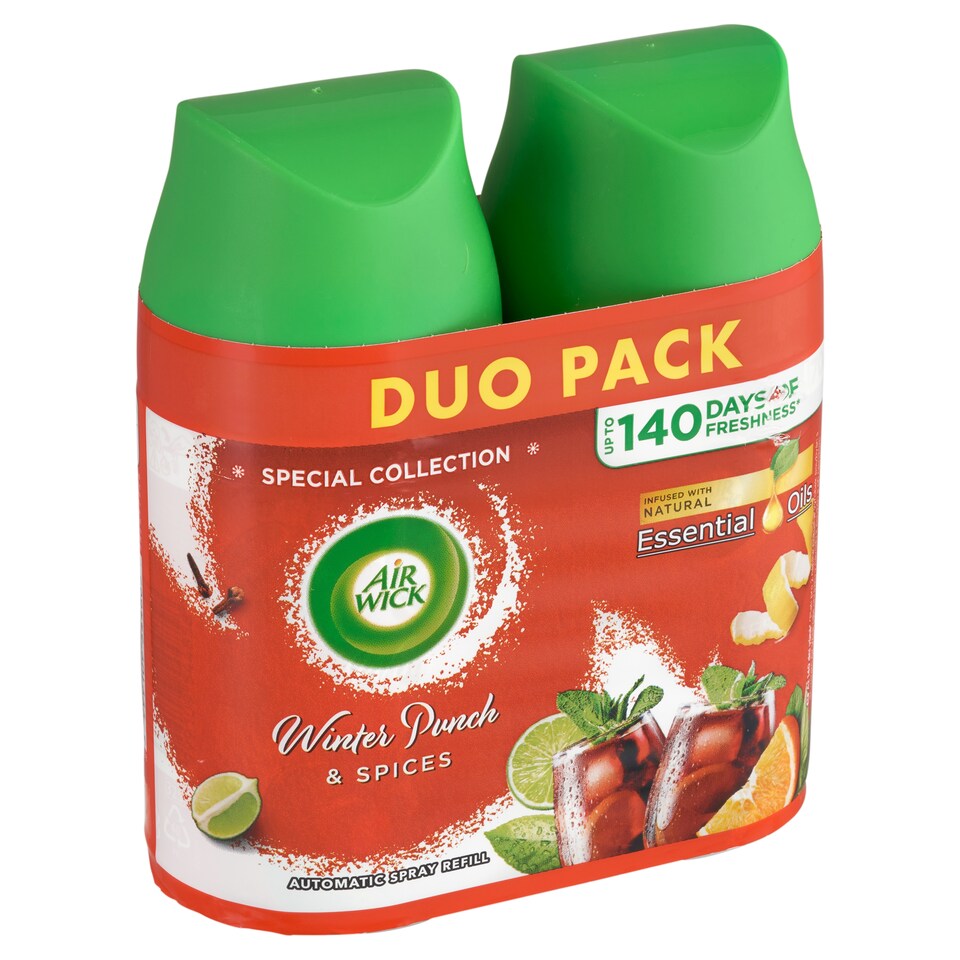 Obrázek 1 pro produkt Air Wick Freshmatic Náplň do osvěžovače vzduchu zimní punč 2 x 250ml