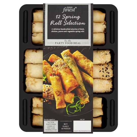 Tesco Finest 12 Srping Roll Selection 255G