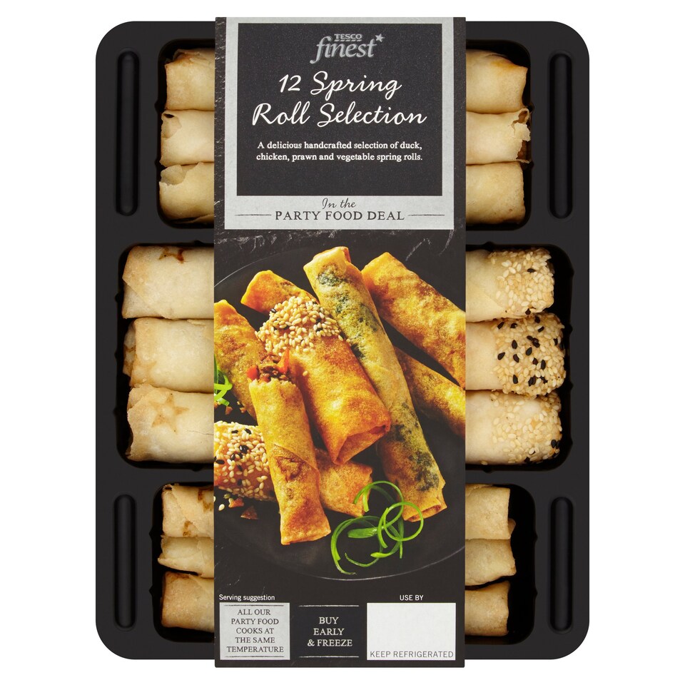 Tesco Finest 12 Srping Roll Selection 255G