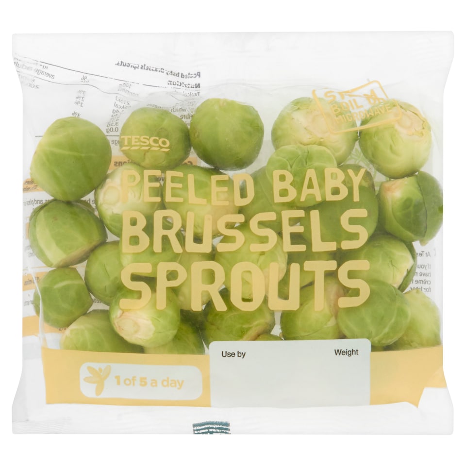 image 1 of Tesco Peeled Baby Sprouts Peeled 180G (C)