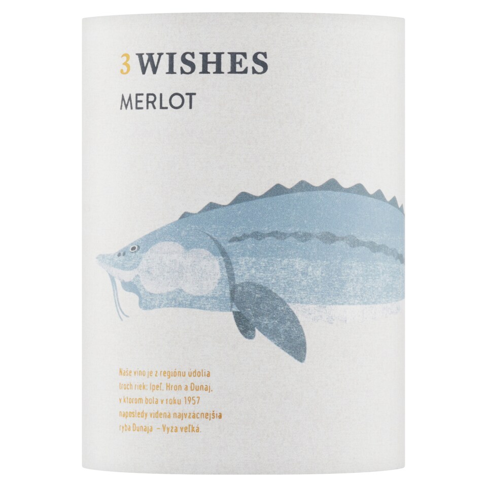 image 1 of 3 Wishes Merlot víno suché červené 0,75 l