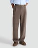 image 2 of The F&F Edit Cupro Co-ord Joggers in Brown