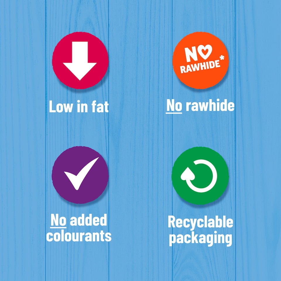 image 1 of BAKERS Meaty Twists Medium Beef Dog Chews 180g