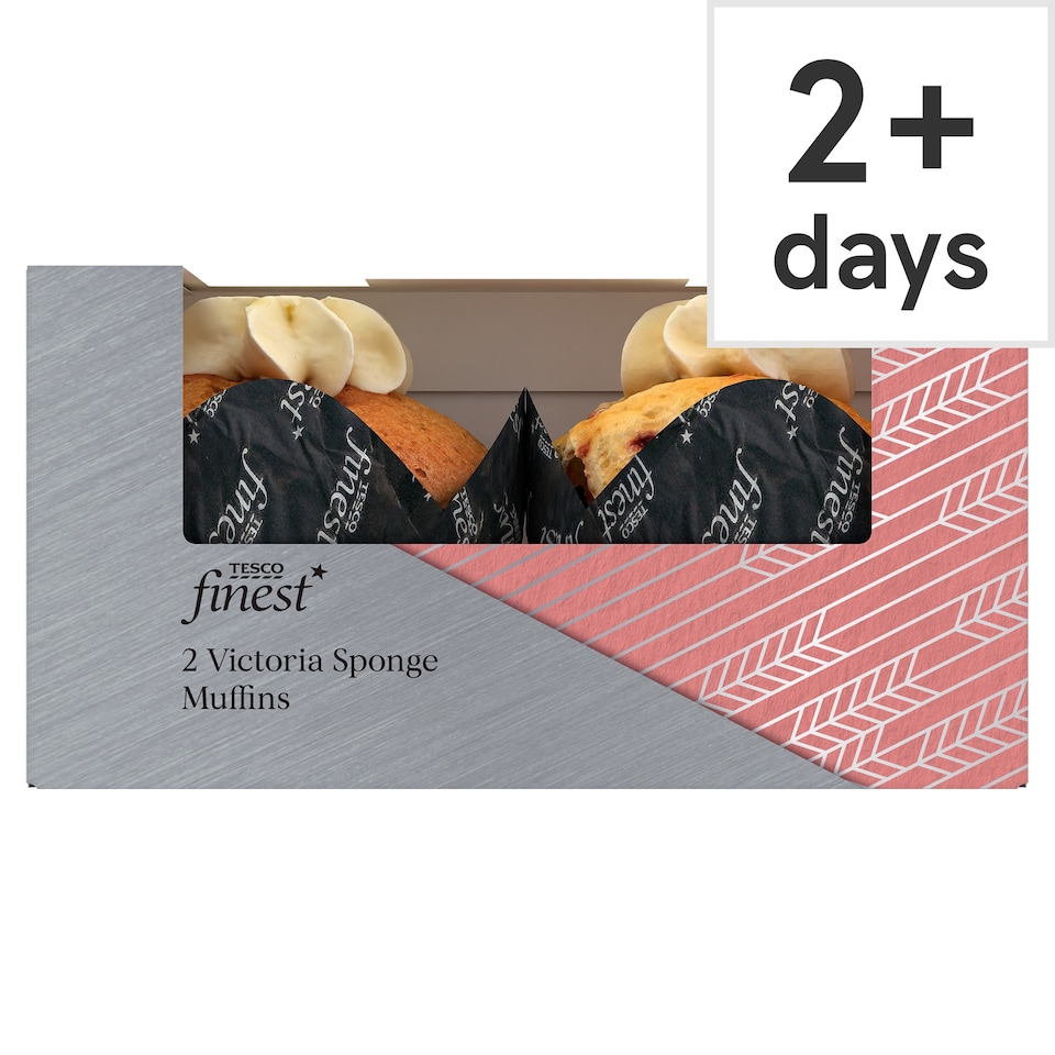 Tesco Finest Victoria Sponge Muffins 2 Pack