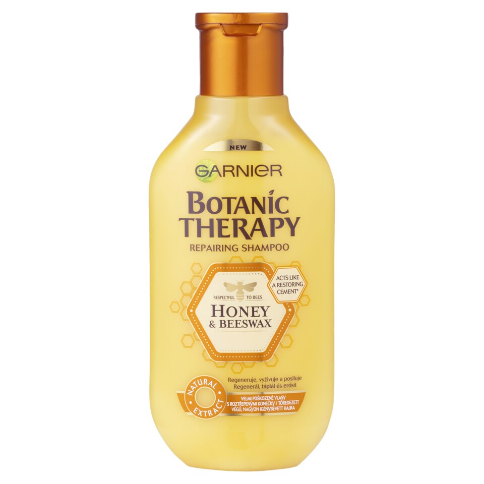 Garnier Botanic Therapy Honey & Beeswax vyživujúci šampón na veľmi poškodené vlasy, 250 ml