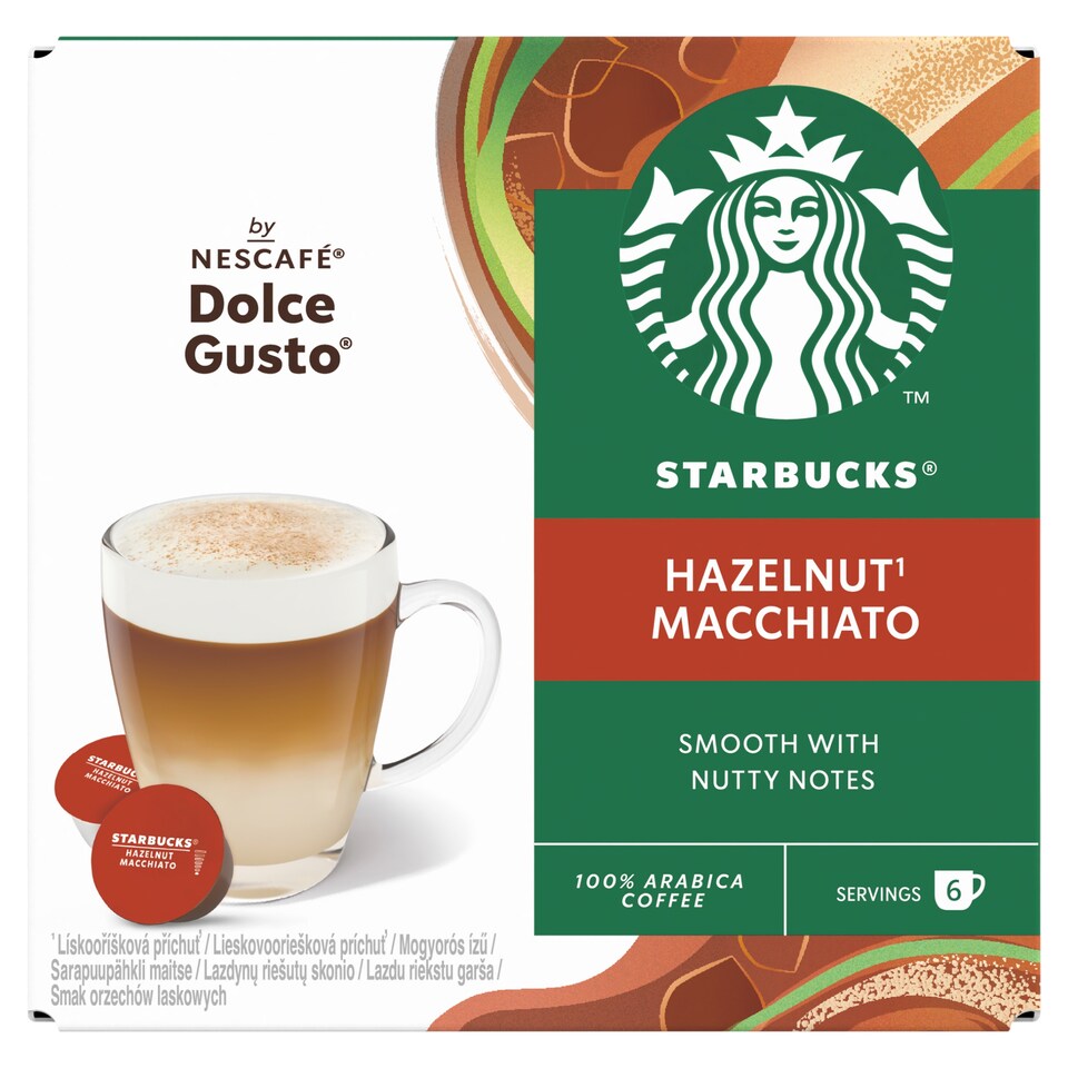 Obrázek 1 pro produkt STARBUCKS Hazelnut Macchiato by NESCAFÉ Dolce Gusto - 12 kapslí (6 šálků)