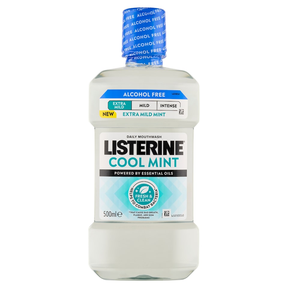 obrázok 1 z Listerine Cool Mint Extra Mild Mint ústna voda 500 ml