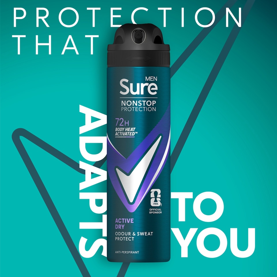 image 1 of Sure Men Active Dry 48h Antiperspirant Deodorant 150ml