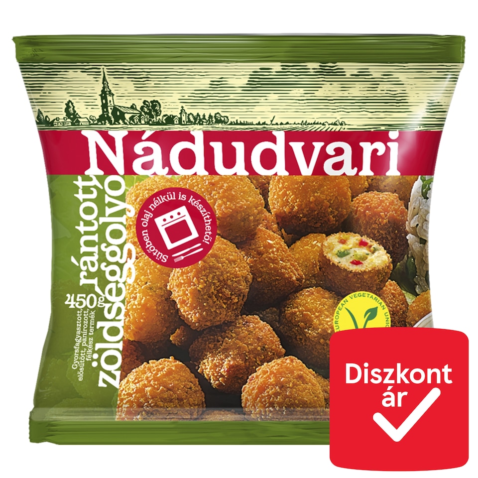 Nádudvari gyorsfagyasztott rántott zöldséggolyók 450 g