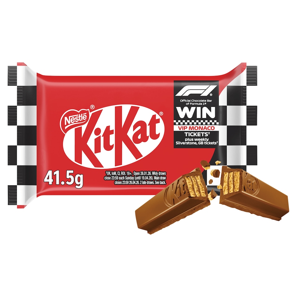 image 1 of Kit Kat 4 Finger Milk Chocolate Bar 41.5g