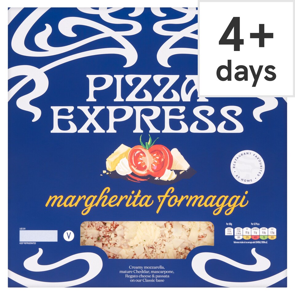 Pizza Express Classic Margherita Formaggi 393g Tesco Groceries