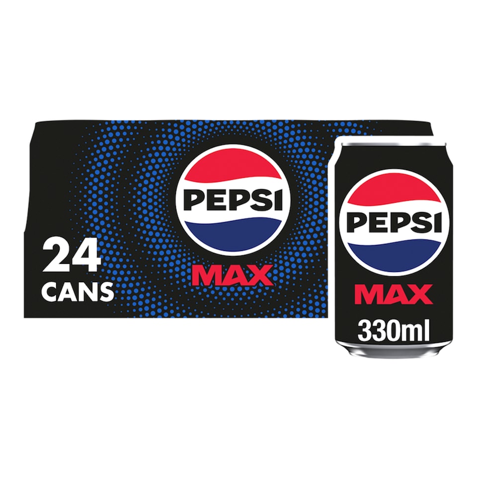 image 1 of Pepsi Max No Sugar Cola Cans 24x330ml