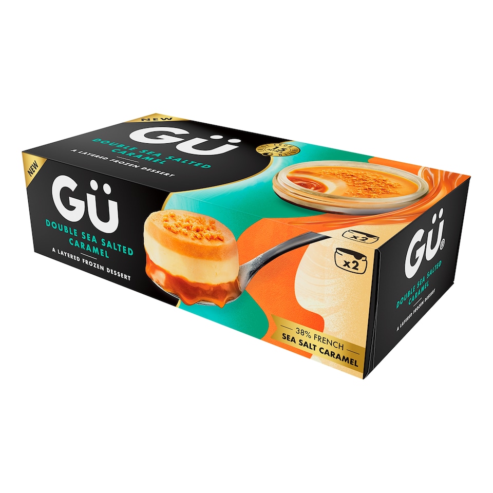 image 1 of Gu Double Sea Salted Caramel Frozen Dessert 2x85g