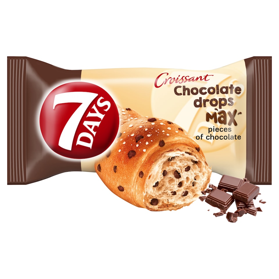 Obrázek 1 pro produkt 7 Days Croissant s kousky čokolády 70g