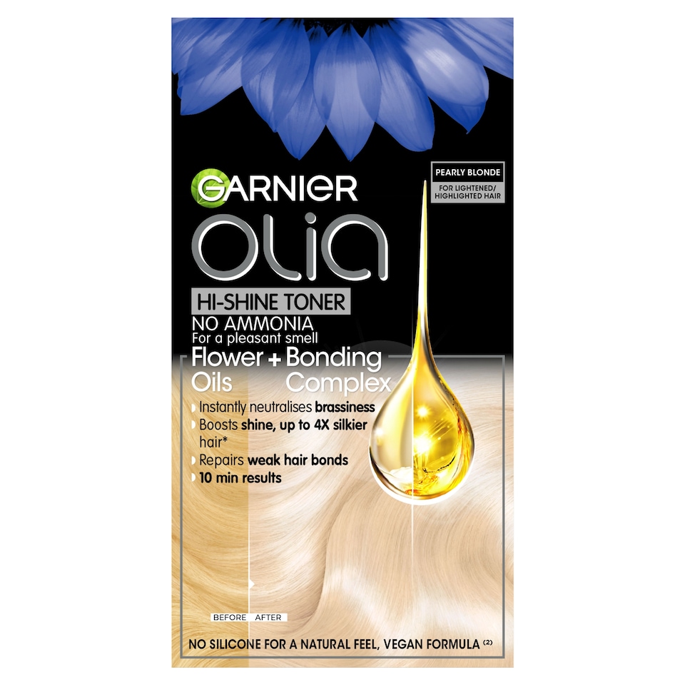 image 1 of Garnier Olia Hi-Shine Toner - Pearly Blonde 10.2