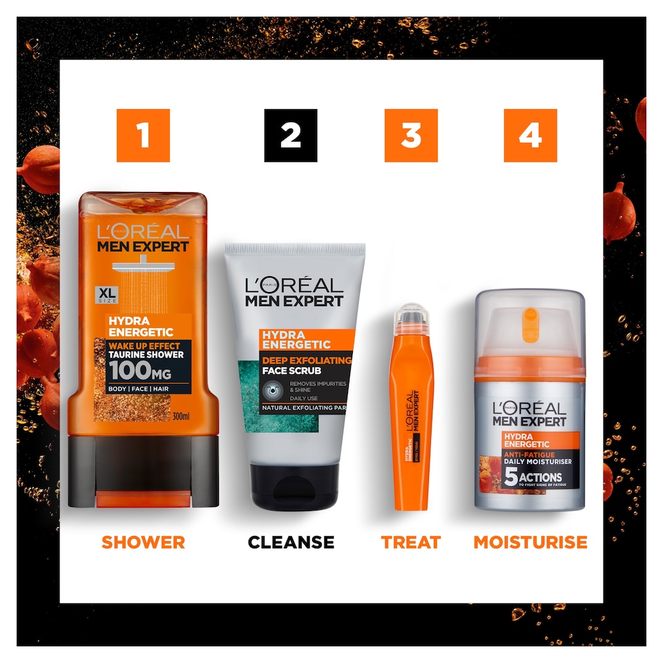 image 1 of L’Oreal Men Expert Hydra. Energetic Face Scrub 100Ml