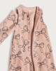 image 3 of F&F Baby Fleece Bow Print 1.5 Tog Sleeping Bag in Pink
