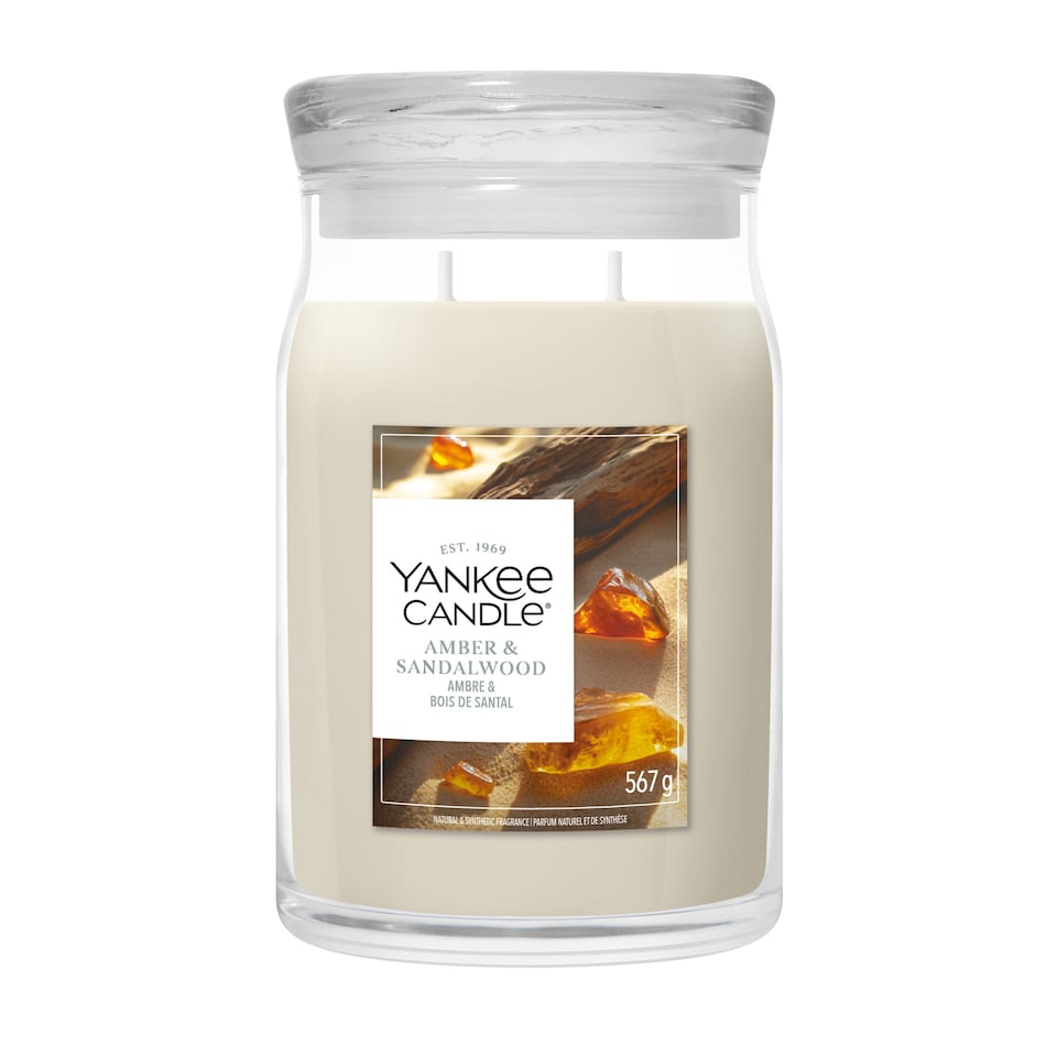 image 1 of Yankee Candle Signature Large Jar Amber and Sandalwood 567g